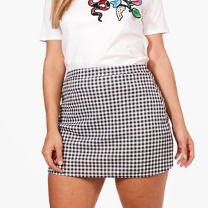 Gingham skort